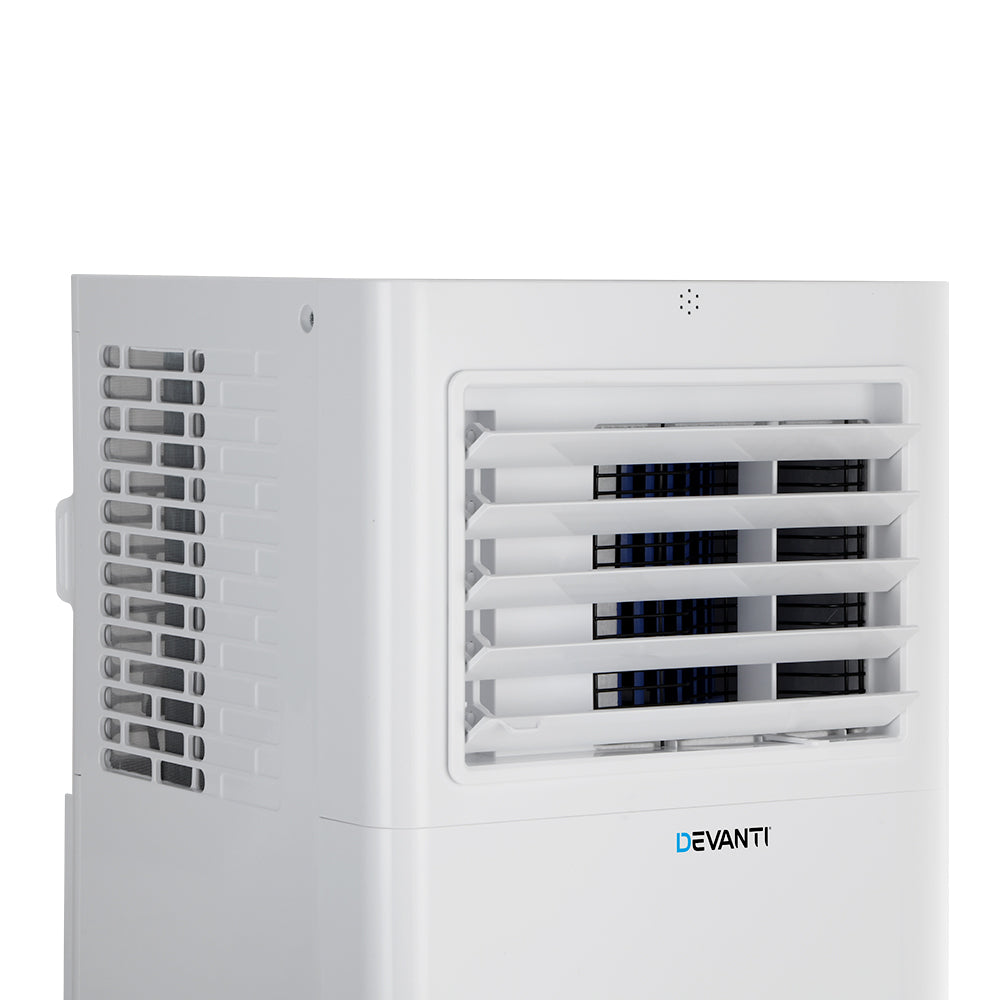 Evaporative Coolers: Devanti Portable Air Conditioner 7000BTU Cooling Mobile Fan Cooler Dehumidifier