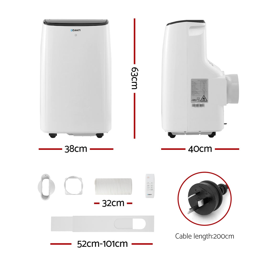 Air Conditioner Accessories: Devanti Portable Air Conditioner WiFi 7000BTU