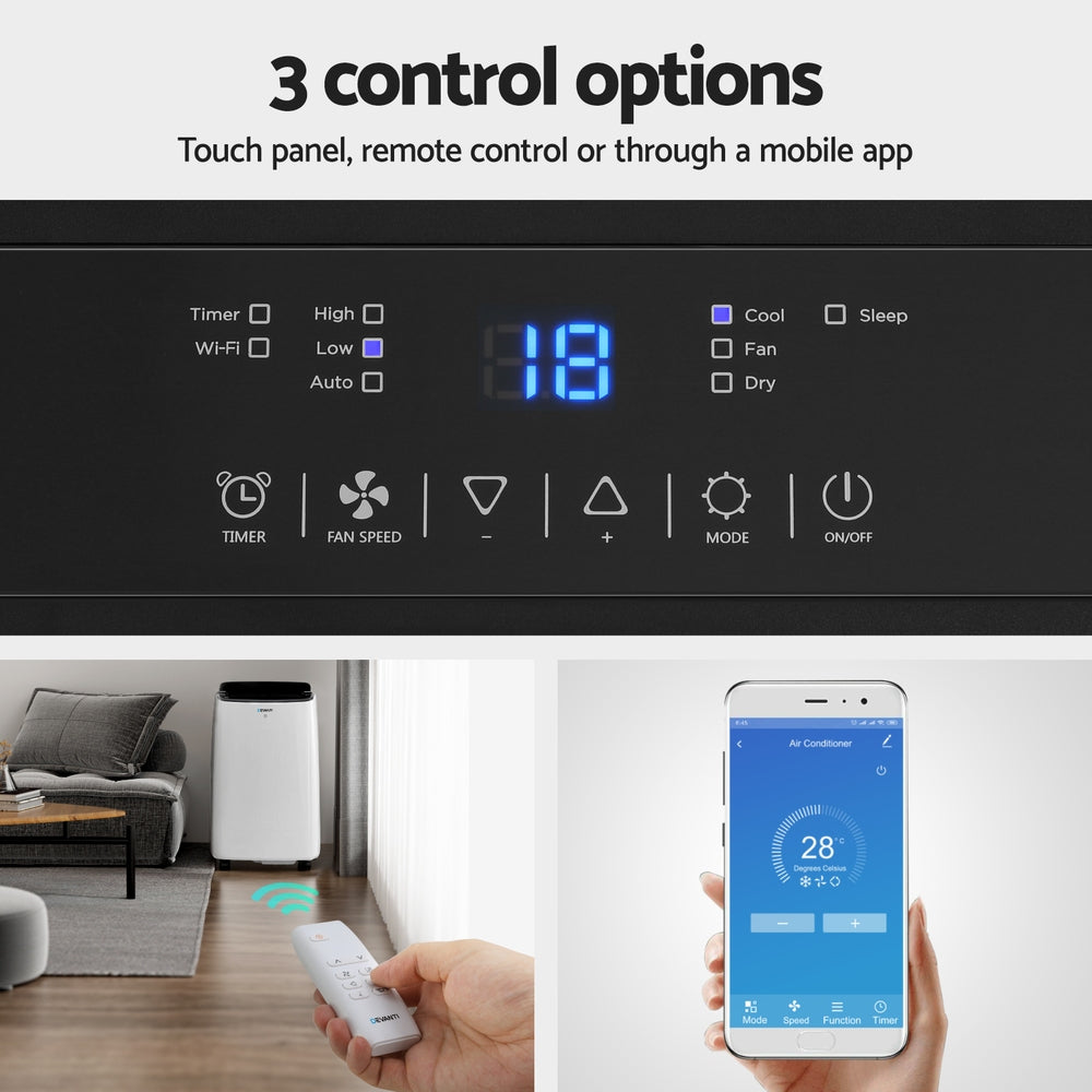 Air Conditioner Accessories: Devanti Portable Air Conditioner WiFi 7000BTU