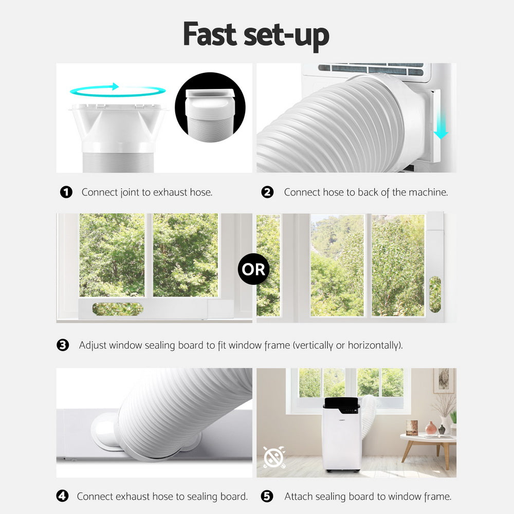 Portable Air Conditioners: Devanti Portable Air Conditioner Dehumidifier Fan 12000BTU