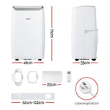 Devanti Portable Air Conditioner Dehumidifier Fan 14000BTU