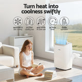 Devanti Portable Air Conditioner Dehumidifier Fan 14000BTU