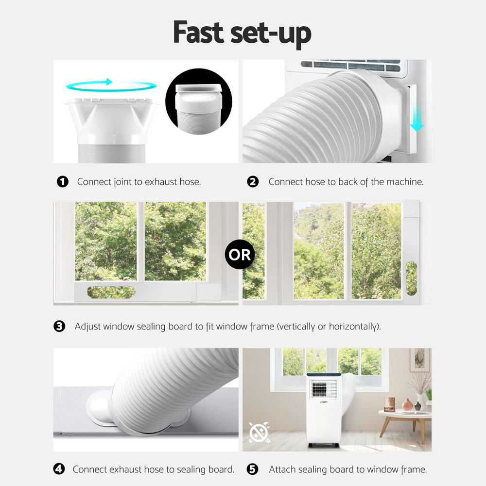 Portable Air Conditioners: 3-in-1 Devanti Portable Air Conditioner Dehumidifier Fan 7000BTU