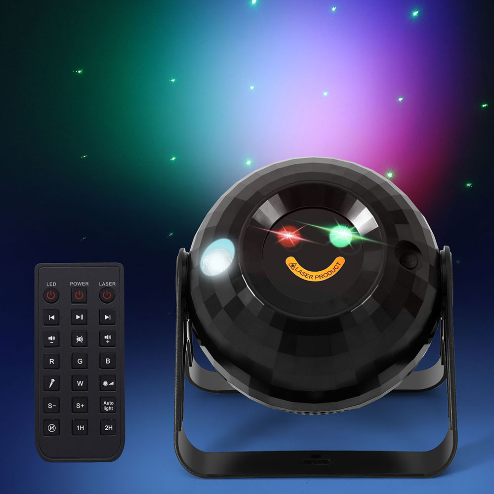 Coloured Lights: Gardeon Projector Party Light Disco Ball Stage LED RGB DJ Lamp Bluetooth Music