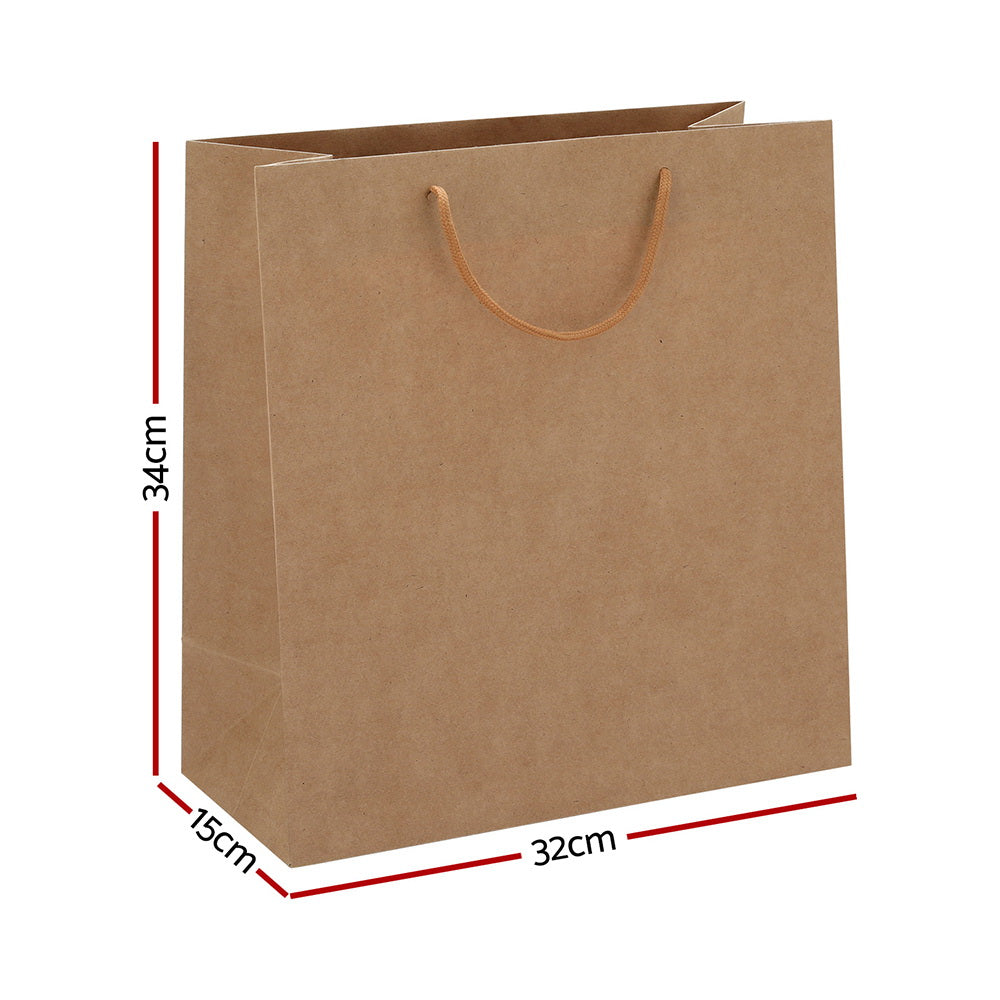 Gift Bags: 50pcs Bulk Kraft Paper Bags Pack Brown Shopping Retail Gift Bags Reusable Brown