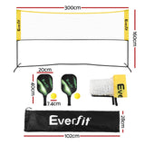 Pickleball: Everfit 10ft Portable Pickle Ball Net Adjustable Multi-Sport for Badminton Tennis Pickleball Volleyball