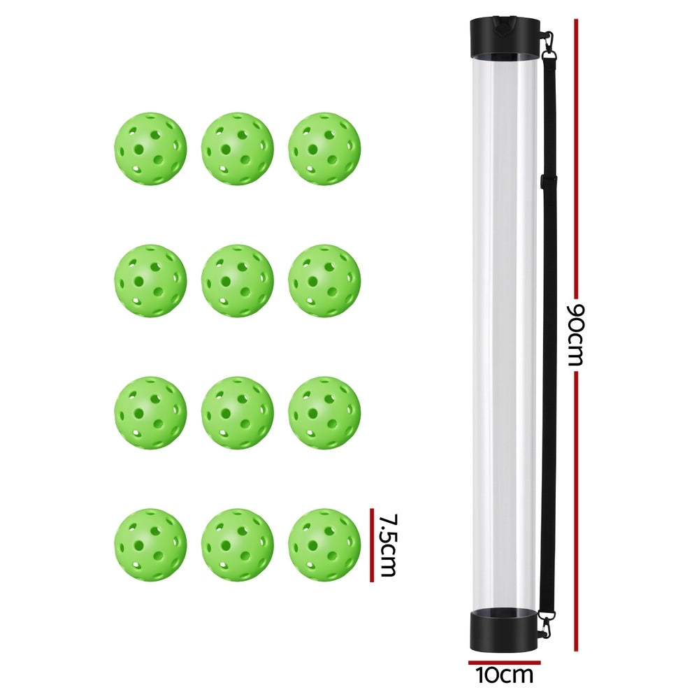 Pickleball: Everfit 12PC Pickleball Collector Set Multi-Ball Retriever Portable Storage Adjustable Strap