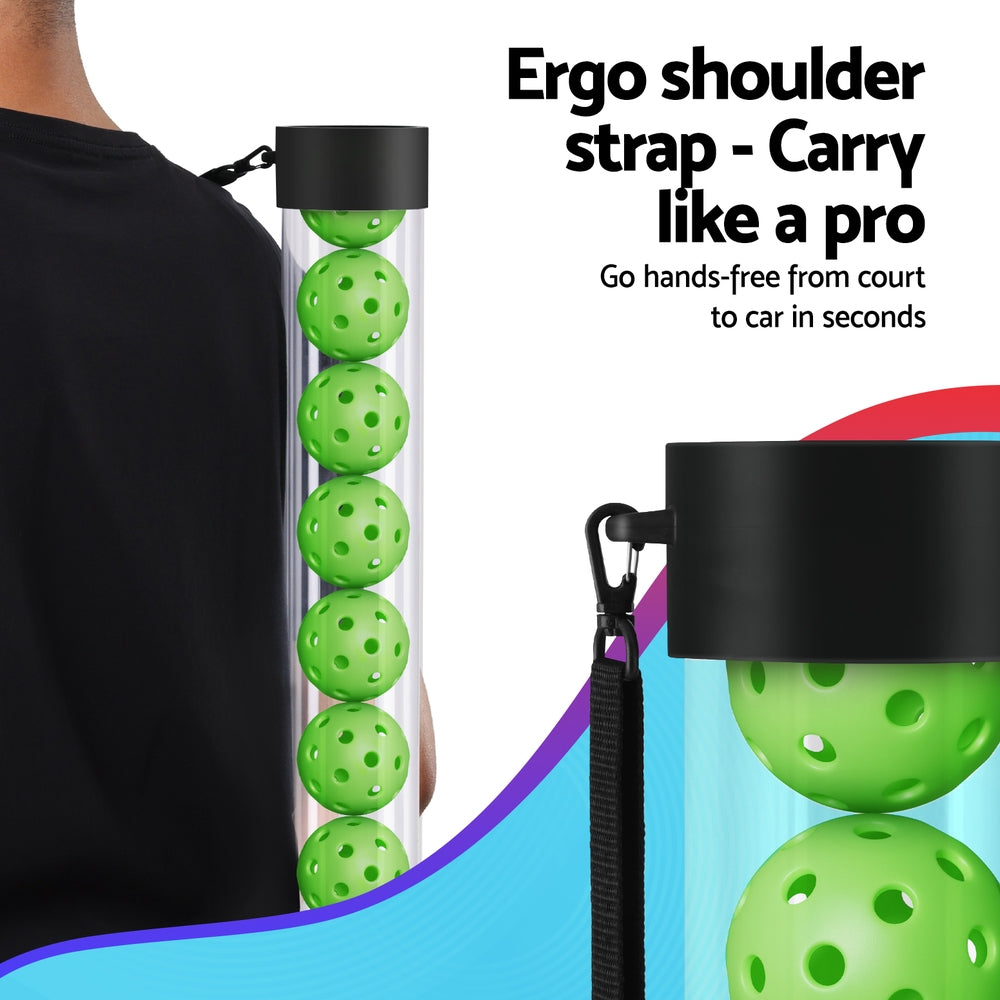 Pickleball: Everfit 12PC Pickleball Collector Set Multi-Ball Retriever Portable Storage Adjustable Strap