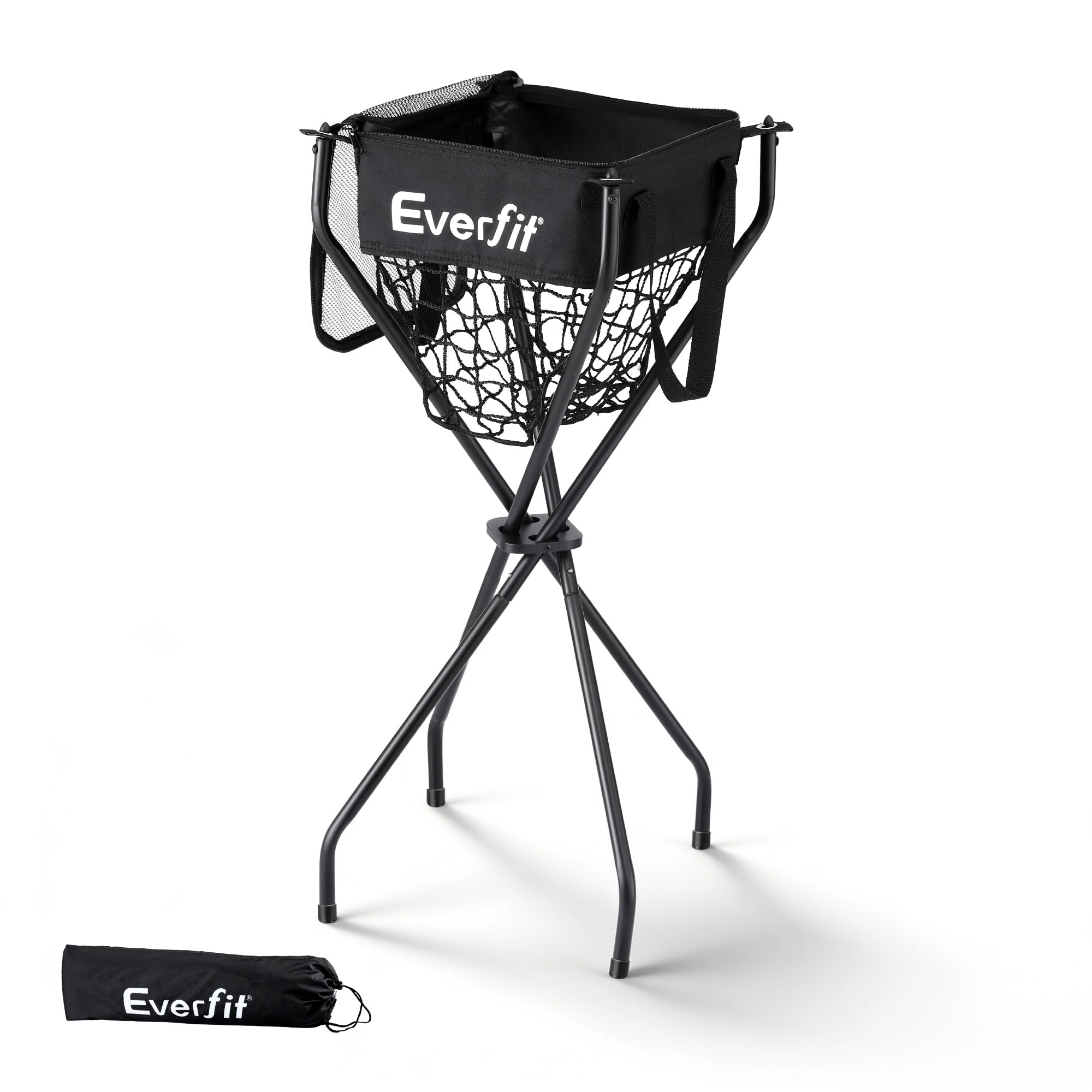 Pickleball: Everfit Portable Ball Cart Foldable Pickleball Tennis Baseball Softball
