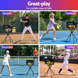 Pickleball: Everfit Portable Ball Cart Foldable Pickleball Tennis Baseball Softball