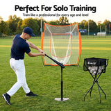 Pickleball: Everfit Portable Ball Cart Foldable Pickleball Tennis Baseball Softball