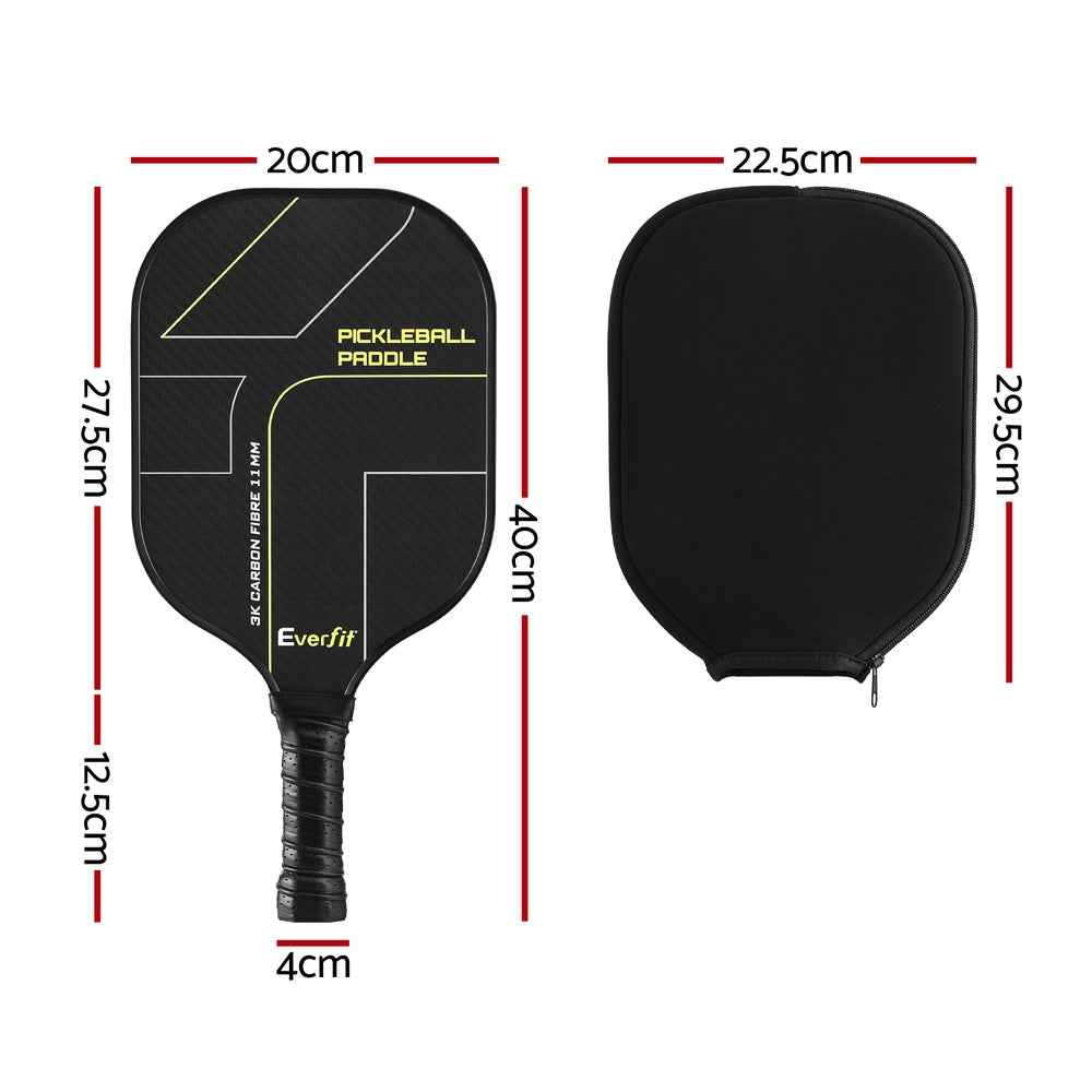 Outdoor Play Equipment: Everfit 2PCS Pickleball Paddles Set Outdoor Pickle Balls Rackets with Cover Bag Training