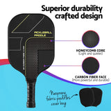 Outdoor Play Equipment: Everfit 2PCS Pickleball Paddles Set Outdoor Pickle Balls Rackets with Cover Bag Training