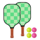 Outdoor Play Equipment: Everfit Pickleball Paddle Set Fiberglass with Balls Bag Tournament Kit 2PCS Pickle Balls Rackets