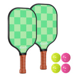 Outdoor Play Equipment: Everfit Pickleball Paddle Set Fiberglass with Balls Bag Tournament Kit 2PCS Pickle Balls Rackets