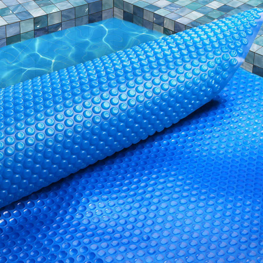 Pool Covers & Accessories: Aquabuddy Pool Cover 500 Micron 10x4m Swimming Pool Solar Blanket Blue