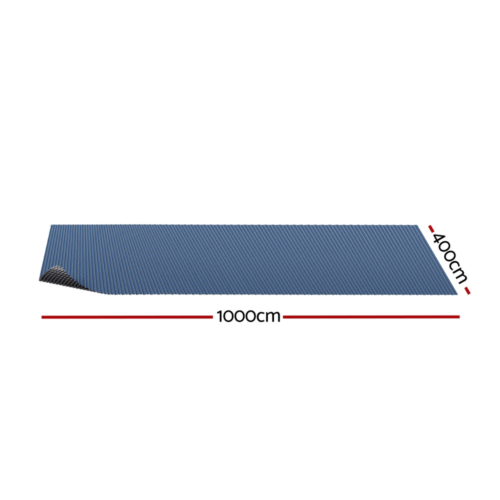 Pool Covers & Accessories: Aqua Buddy Pool Cover 10x4m 600 Micron Swimming Pool Solar Blanket Blue Black