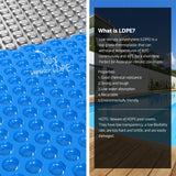 Aqua Buddy Pool Cover 600 Micron Solar Heat Blanket LDPE 10.5x4.2m w/ 5.55m Roller