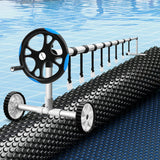Aqua Buddy Pool Cover 600 Micron 11x4.8m w/ Roller 5.55m Black Solar Blanket