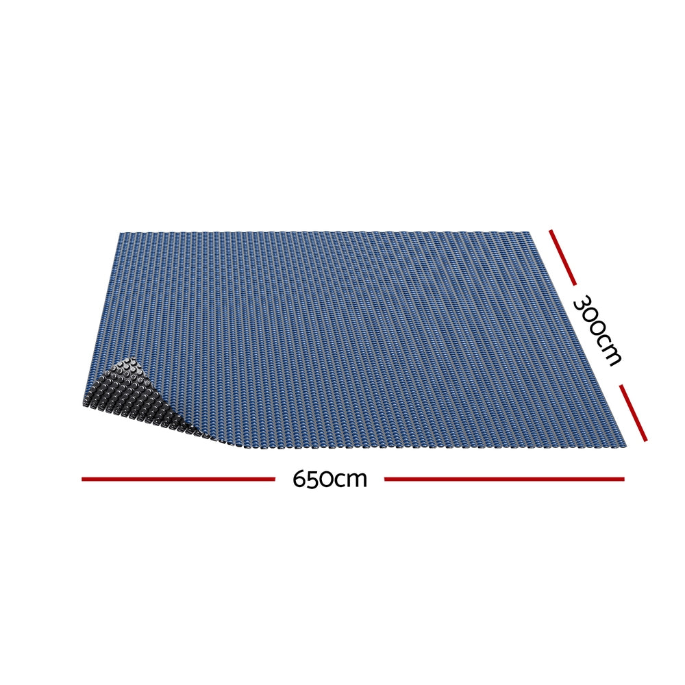 Pool Covers & Accessories: Aqua Buddy Pool Cover 600 Micron 6.5x3m Swimming Pool Solar Blanket Blue Black