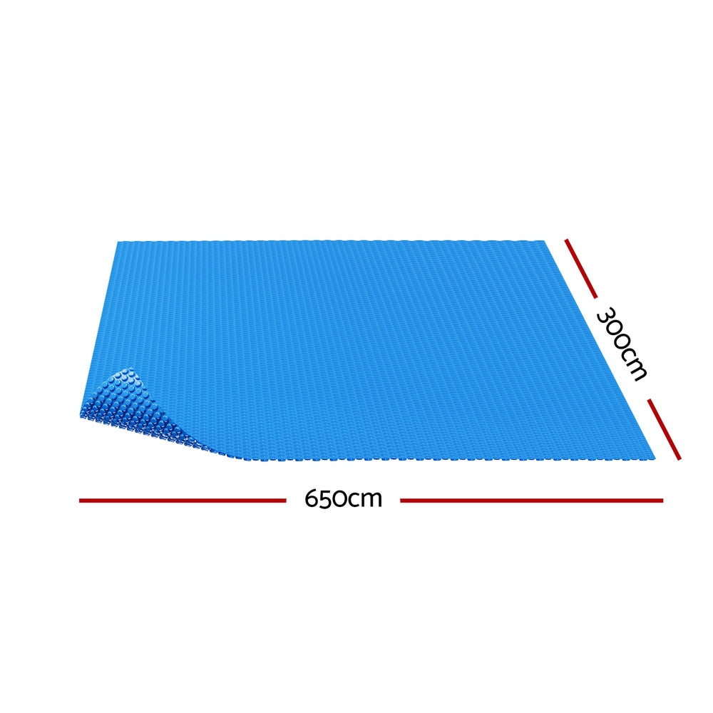 Pool Covers & Accessories: Aqua Buddy Pool Cover 600 Micron 6.5x3m Swimming Pool Solar Blanket Blue