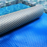 Aquabuddy Pool Cover 500 Micron 6.5x3m Swimming Pool Solar Blanket Blue Silver