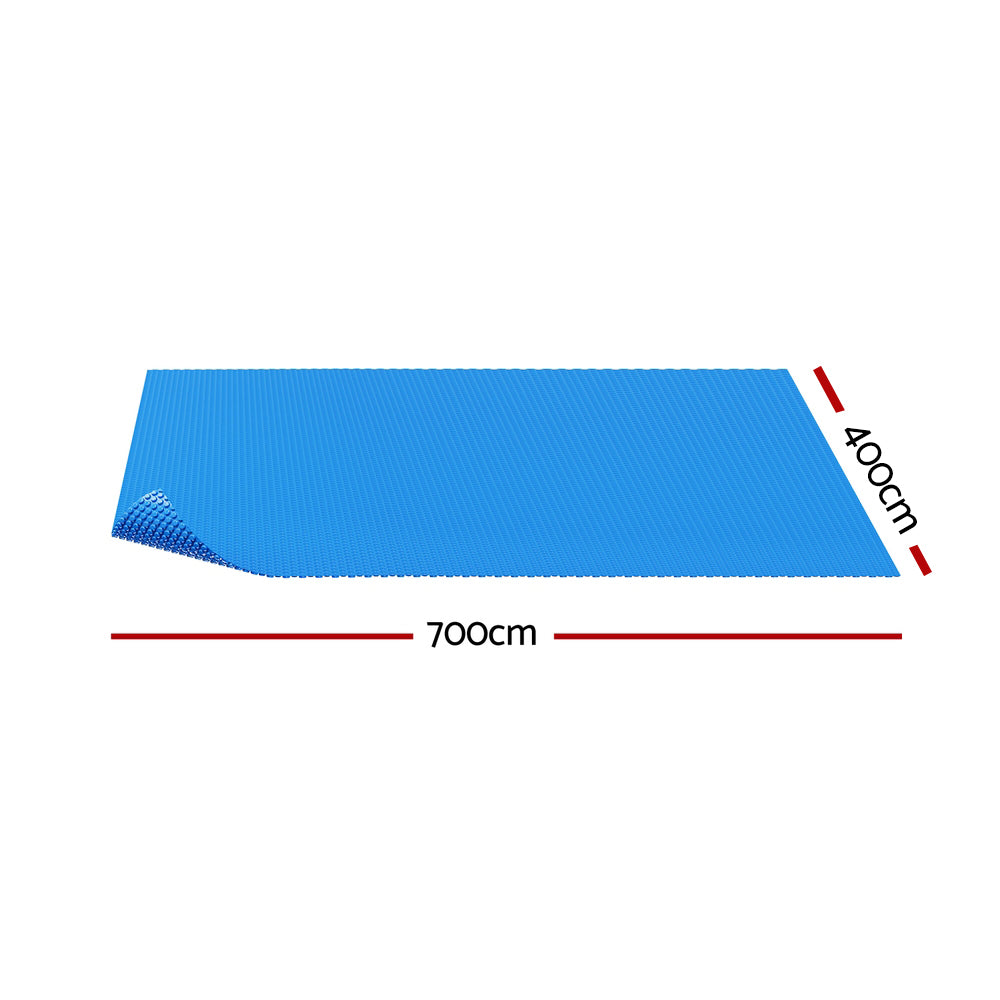 Pool Covers & Accessories: Aqua Buddy Pool Cover 600 Micron 7x4m Swimming Pool Solar Blanket Blue