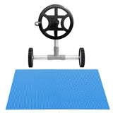 Aqua Buddy Pool Cover 600 Micron 7x4m w/ Roller 4m Swimming Pools Solar Blanket