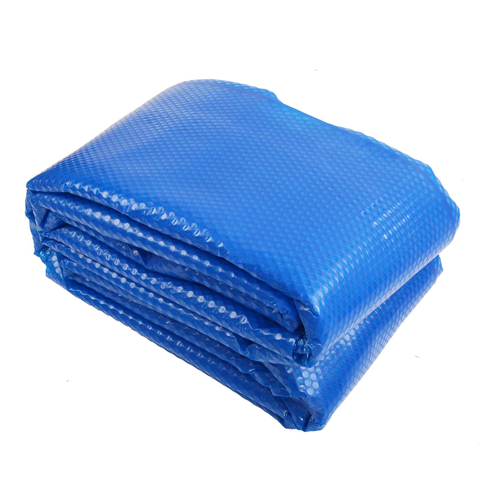 Pool Covers & Accessories: Aqua Buddy Pool Cover 500 Micron 7x4m Swimming Pool Solar Blanket Blue Silver