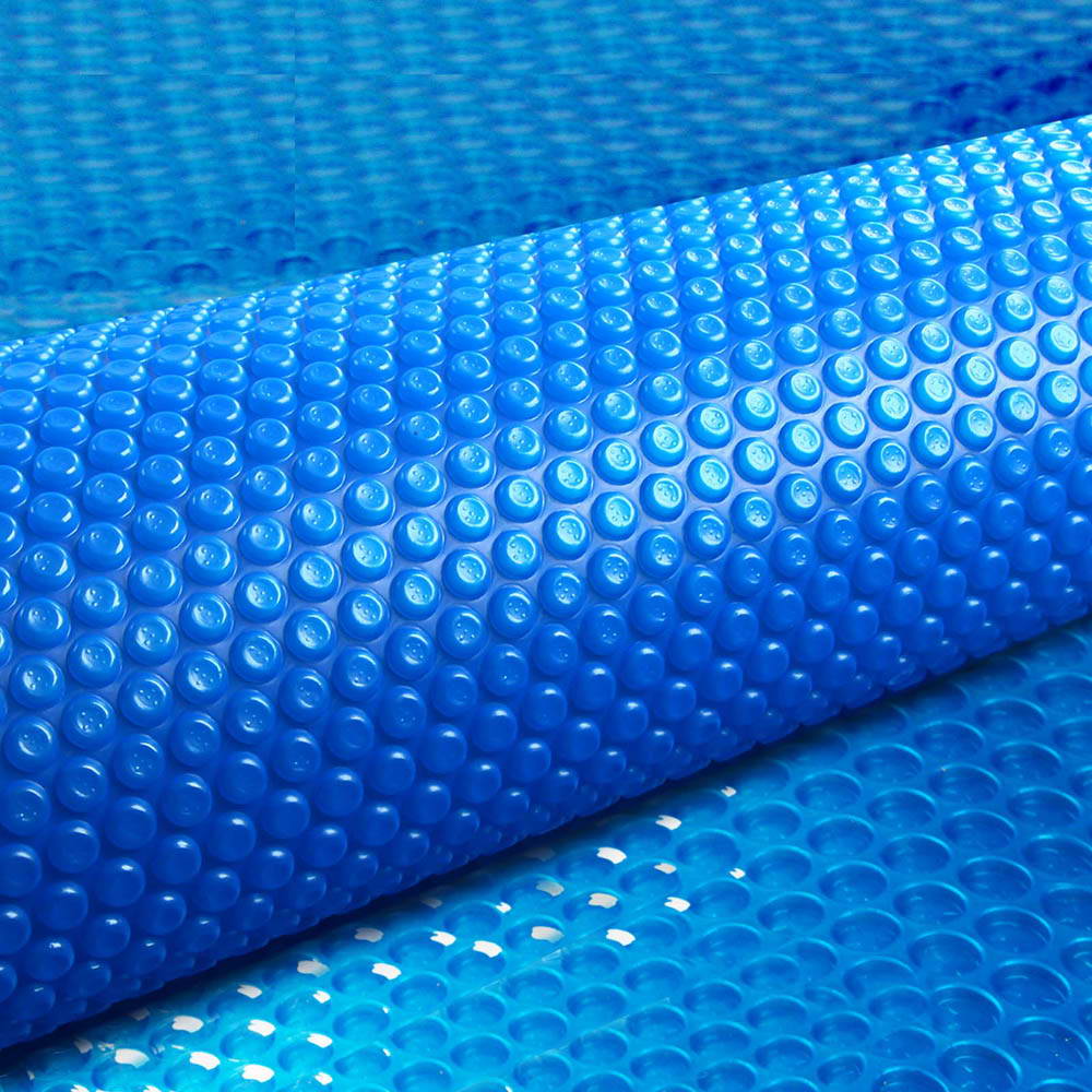 Pool Covers & Accessories: Aquabuddy Pool Cover 500 Micron 8x4.2m Swimming Pool Solar Blanket Blue