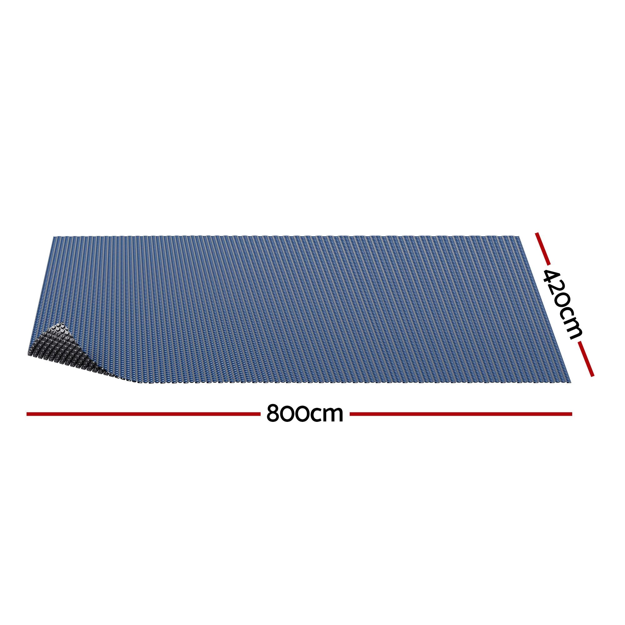 Aqua Buddy Pool Cover 600 Micron Bubble Heat Solar Blanket Blue Black 8x4.2m