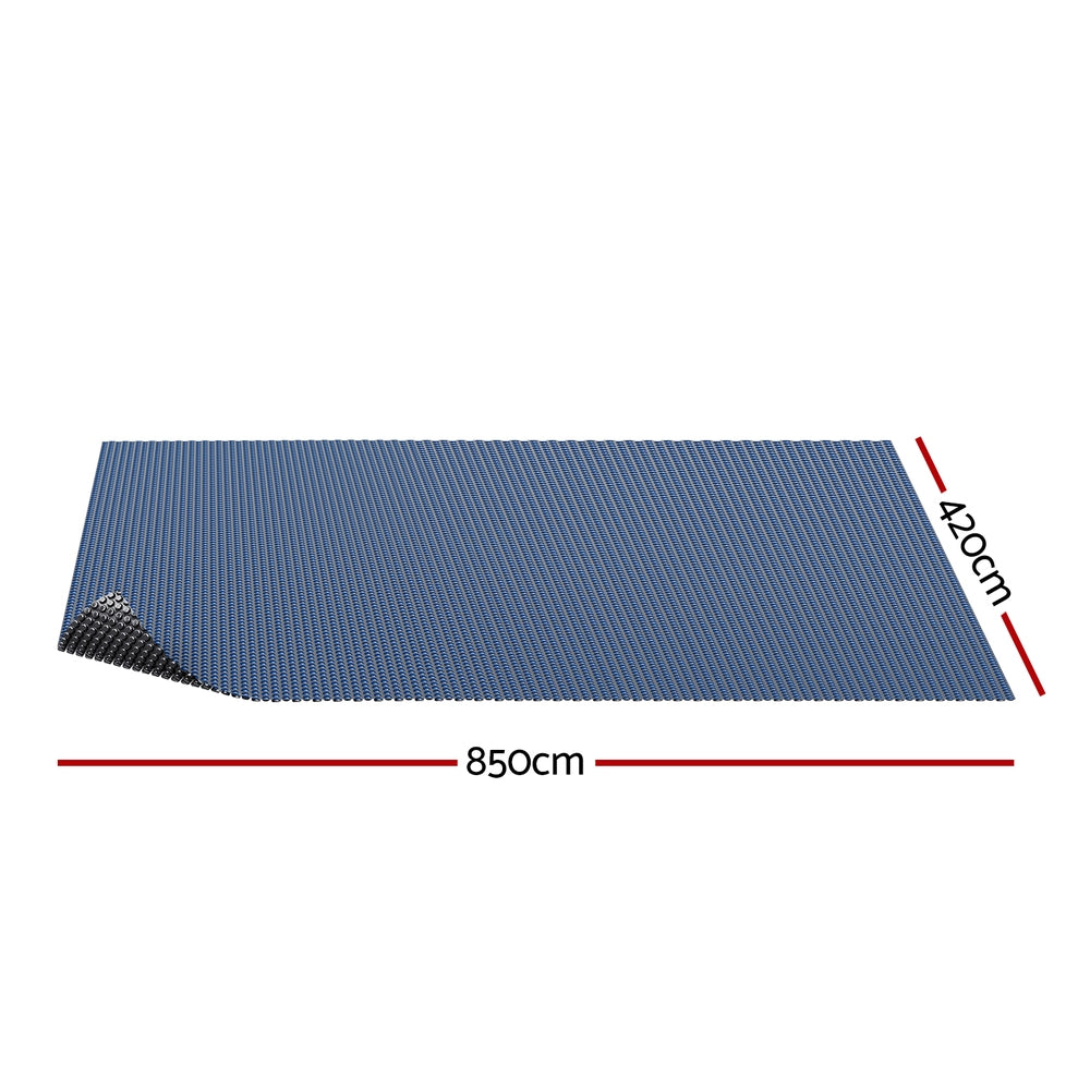 Pool Covers & Accessories: Aqua Buddy Pool Cover 600 Micron 8.5x4.2m Swimming Pool Solar Blanket Blue Black