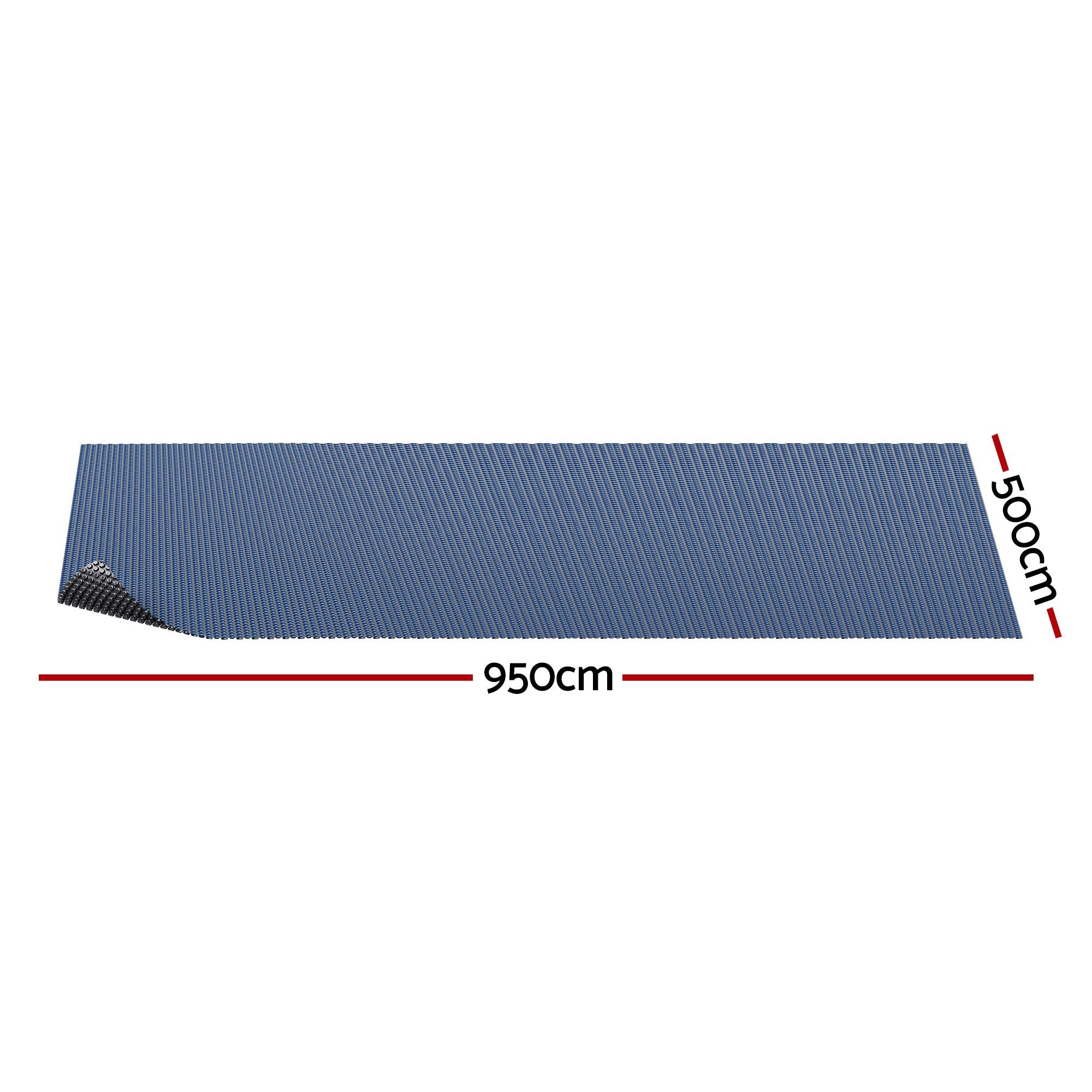 Aqua Buddy Pool Cover 500 Micron 9.5x5m Swimming Pool Solar Blanket Blue Black