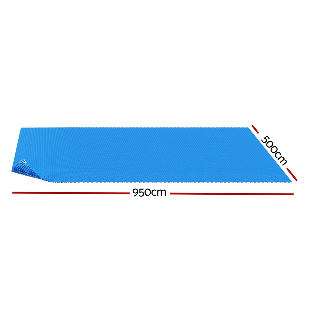 Pool Covers & Accessories: Aqua Buddy Pool Cover 600 Micron Bubble Heat Solar Blanket Shed Blue 9.5x5m