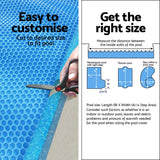 Aqua Buddy Pool Cover 600 Micron Bubble Heat Solar Blanket Shed Blue 9.5x5m