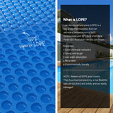 Aqua Buddy Pool Cover 600 Micron Heat Solar Blanket 9.5x5m w/ 5.55m Roller