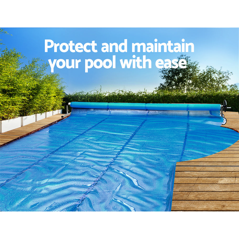 Pool Covers & Accessories: Aquabuddy Pool Cover Roller 5.5m Adjustable Swimming Pool Solar Blanket Reel