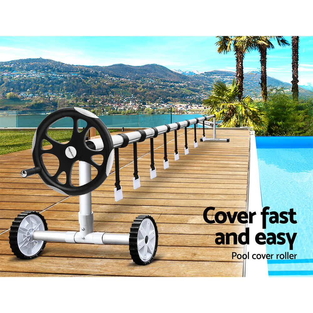 Pool Covers & Accessories: Aquabuddy Pool Cover Roller 5.5m Adjustable Swimming Pool Solar Blanket Reel