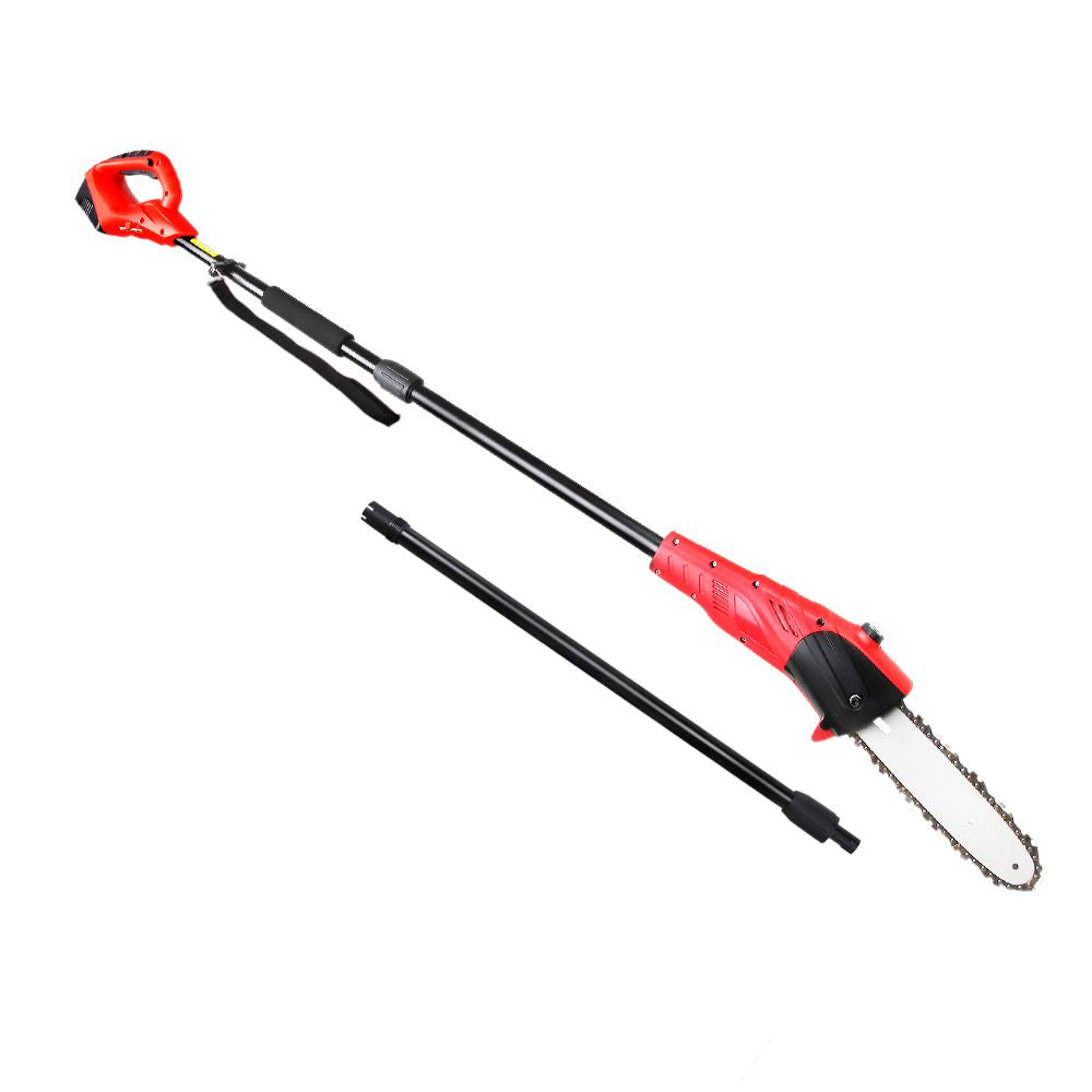Chainsaws: Giantz Chainsaw Cordless Pole Chain Saw 20V 8in Pruner 2.7m Long Reach Battery