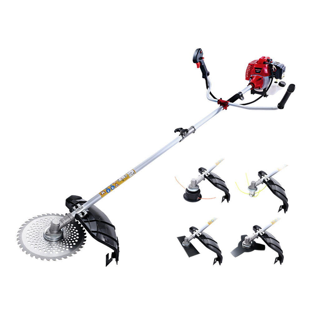 Chainsaws: Giantz Pole Chainsaw Petrol Hedge Trimmer Tree Pruner 5 In 1