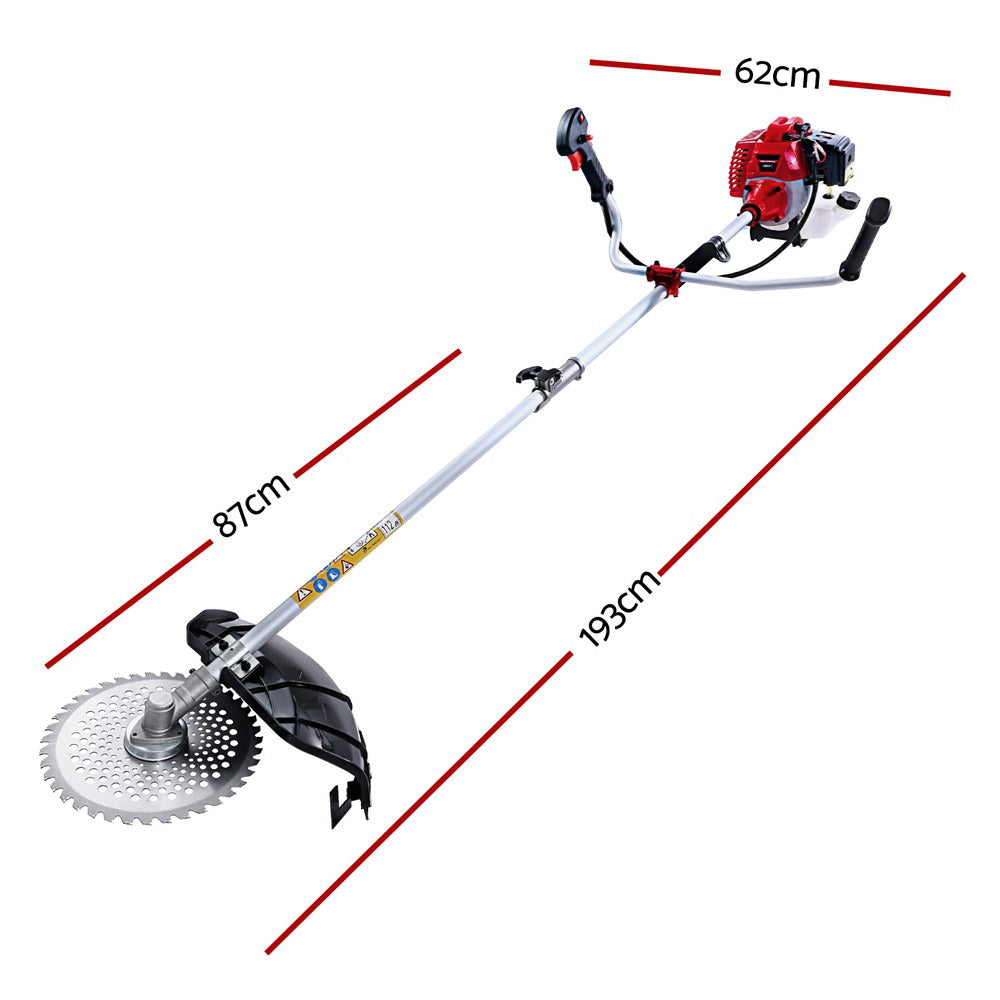 Chainsaws: Giantz Pole Chainsaw Petrol Hedge Trimmer Tree Pruner 5 In 1