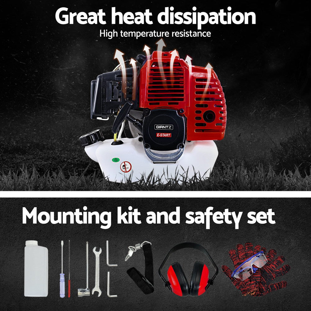 Chainsaws: Giantz Pole Chainsaw Petrol Hedge Trimmer Tree Pruner 5 In 1