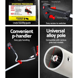 Giantz 62CC Pole Circular Saw Petrol Brush Cutter Whipper Snipper 7-in-1