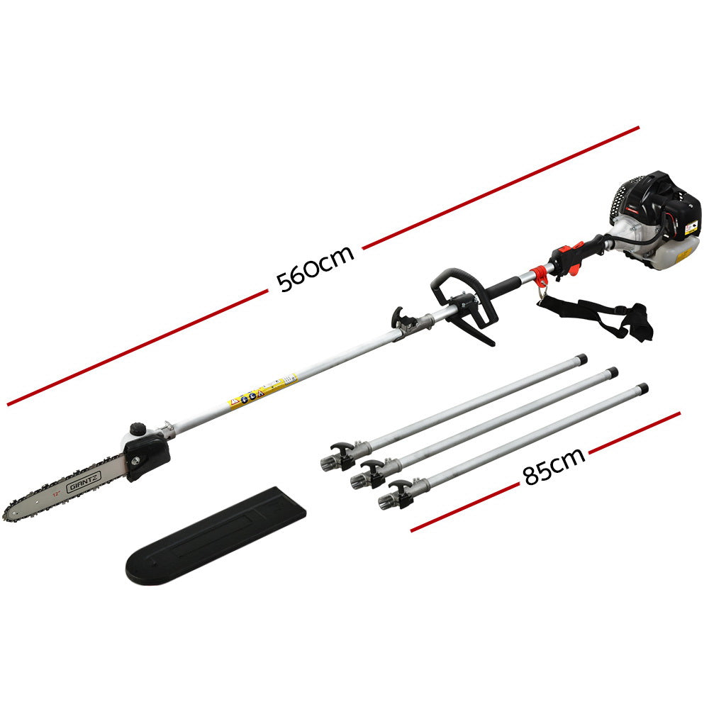 Chainsaws: Giantz 65CC Pole Chainsaw Petrol Saw Chain Tree Pruner Extended Spark Plug