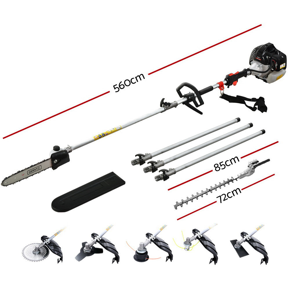 Chainsaws: Giantz 65CC Pole Chainsaw Petrol Brush Cutter Whipper Snipper Hedge Trimmer