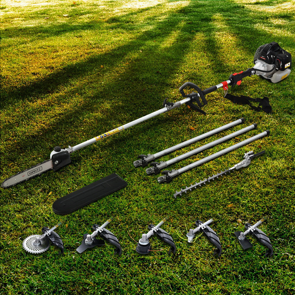 Chainsaws: Giantz 65CC Pole Chainsaw Petrol Brush Cutter Whipper Snipper Hedge Trimmer