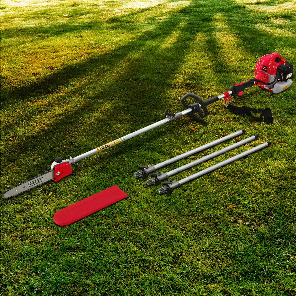 Chainsaws: Giantz 65CC Pole Chainsaw 12in Chain Saw Petrol 5.6m Long Reach