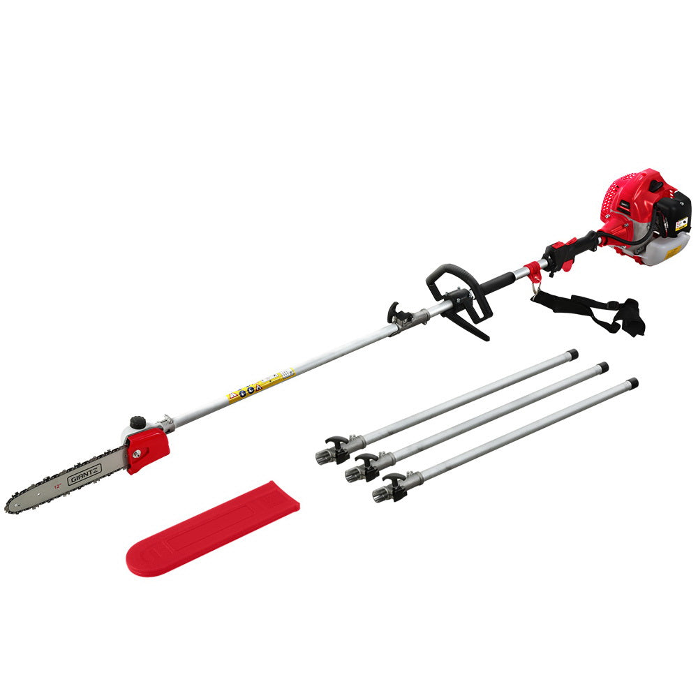 Chainsaws: Giantz 65CC Pole Chainsaw 12in Chain Saw Petrol 5.6m Long Reach