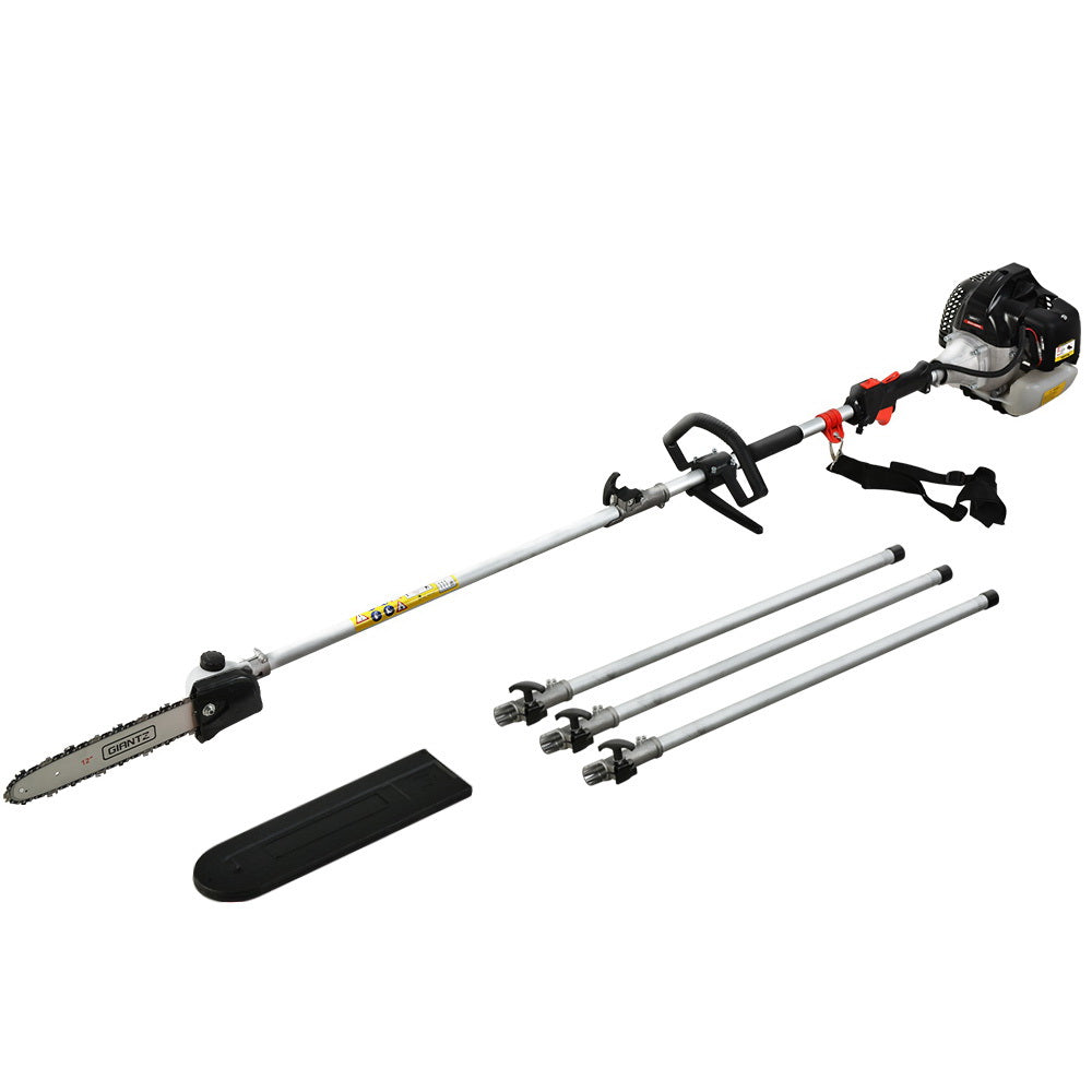 Giantz 63CC Pole Chainsaw 12in Chain Saw Petrol 5.6m Long Reach Black
