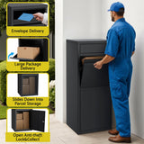 Postage Satchels & Boxes: Gardeon Parcel Letterbox Drop Box Package Mailbox Black